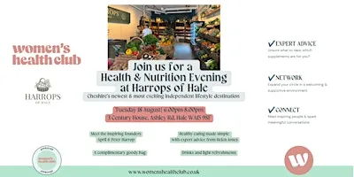 Women's Health Club Members Networking Evening at Harrops of Hale