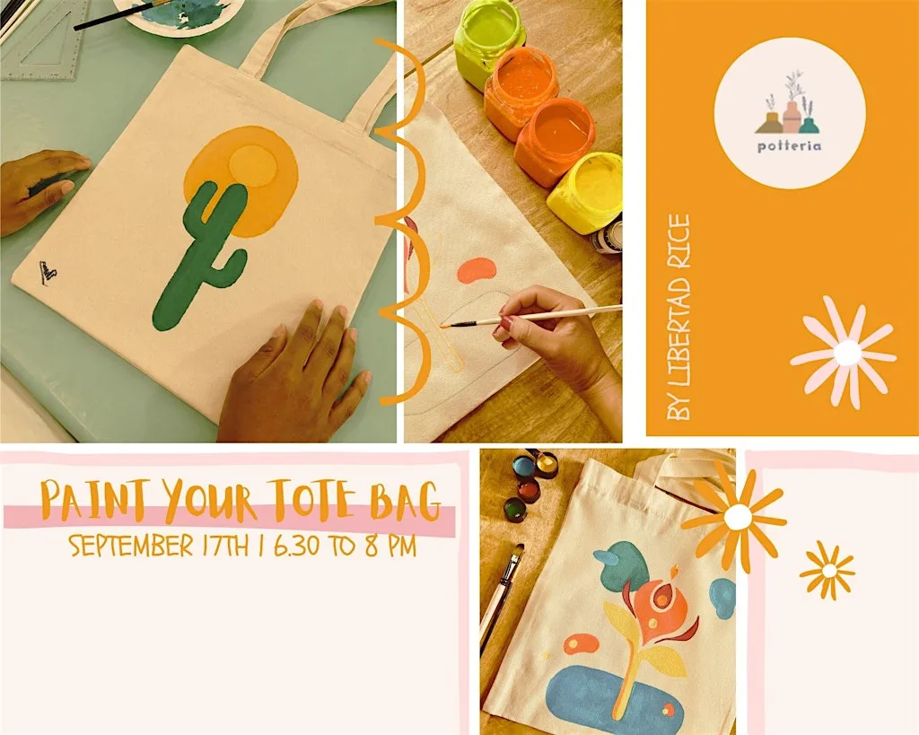 Paint your own tote bag