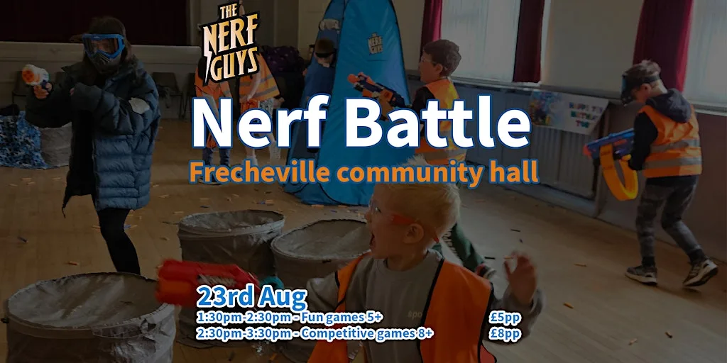 Nerf battle in Frecheville Community Centre