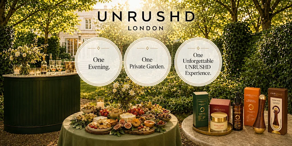 Beauty, Bites, Bubbles by www.Unrushd.com (£100 complimentary gift bag)