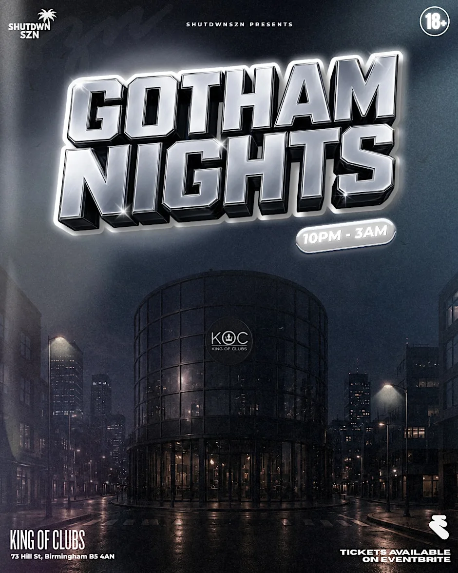 SHUTDWNSZN PRESENTS : GOTHAM NIGHTS at King of clubs