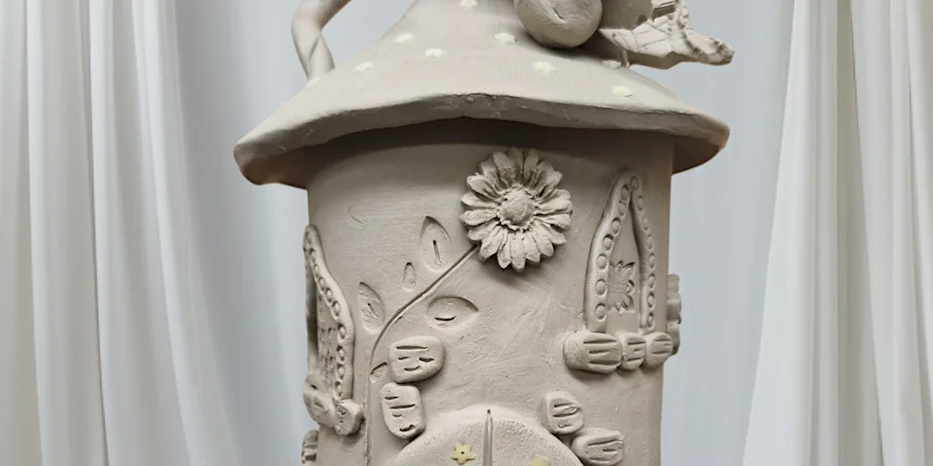 Ceramic Hand Building Workshop - Fairy House Tealight at Adventure into Art CIC