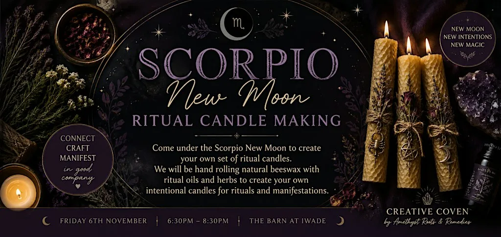 Scorpio New Moon Ritual Candle Making