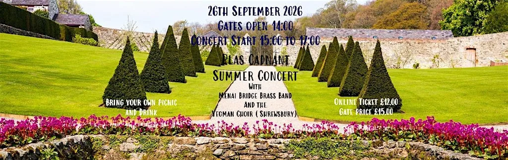 Summer Concert at Plas Cadnant