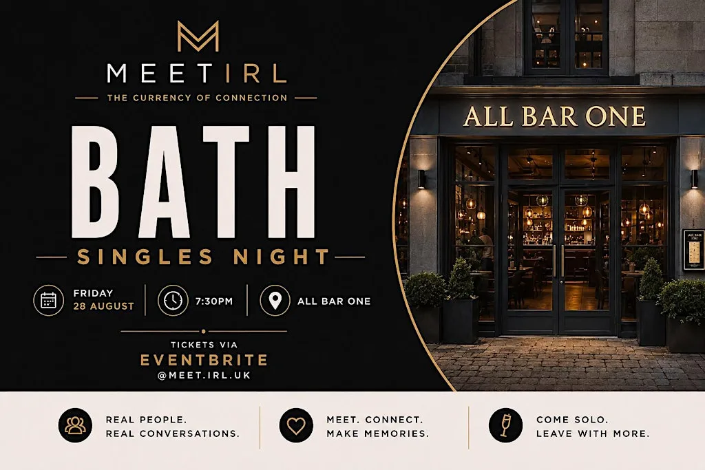 Meet IRL Singles Mixer| All bar One Bath | 28+ at All Bar One Bath