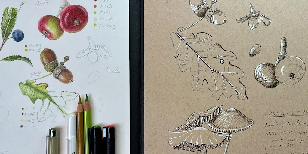 Botanical Sketchbook Workshop at Summer Leys (18th September) at Summer Leys Nature Reserve