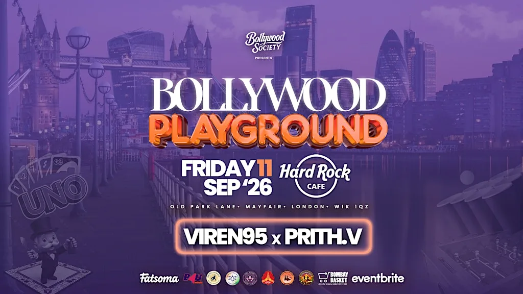 Bollywood Playground [Icebreaker Ed.] - Bollywood Night in Park Ln, Mayfair at Hard Rock Cafe
