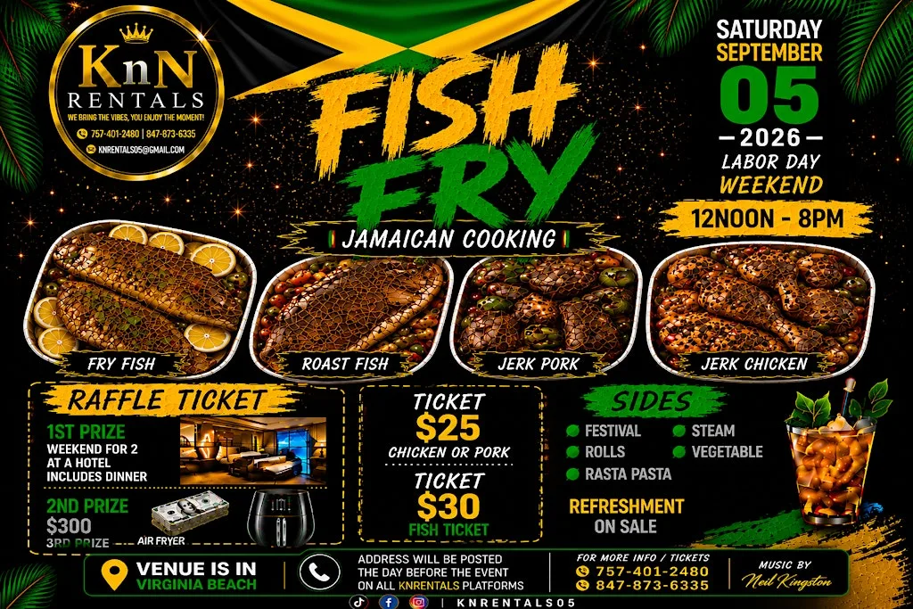 Authentic Jamaican Fish Fry Fundraiser Benefiting Different Not Lost