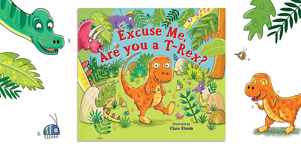 Children's dinosaur craft workshop with author & illustrator Clare Elsom at Cygnet Theatre