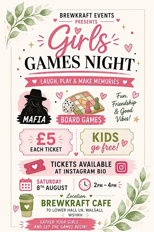 Girls Games Night @BrewKraft at BrewKraft Cafe & Lounge