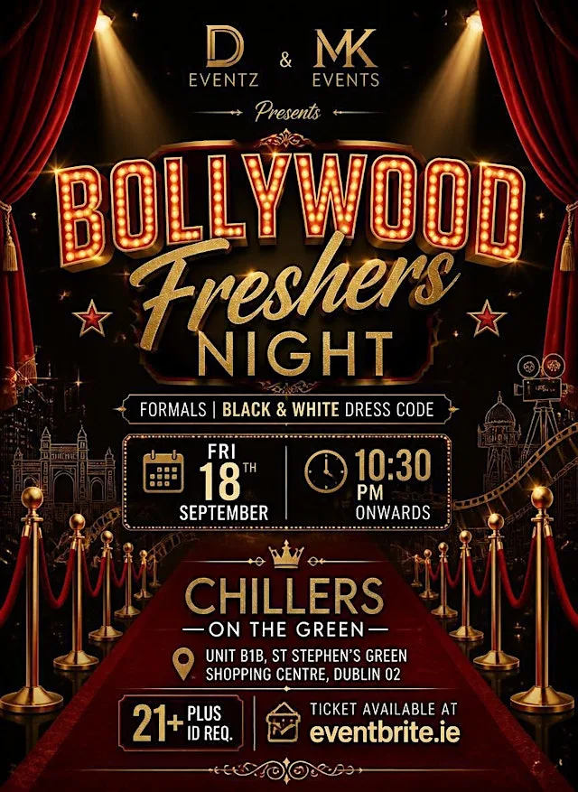 Freshers Bollywood Night at Chillers On The Green with 500+ Capacity