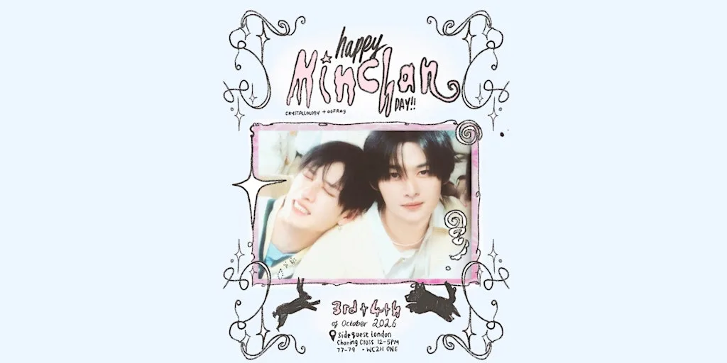 MINCHAN DAY - SATURDAY 3RD OCTOBER 2026 -Bangchan & Lee Know Birthday event at SideQuest Gamers Hub (Charing Cross)网咖奶茶