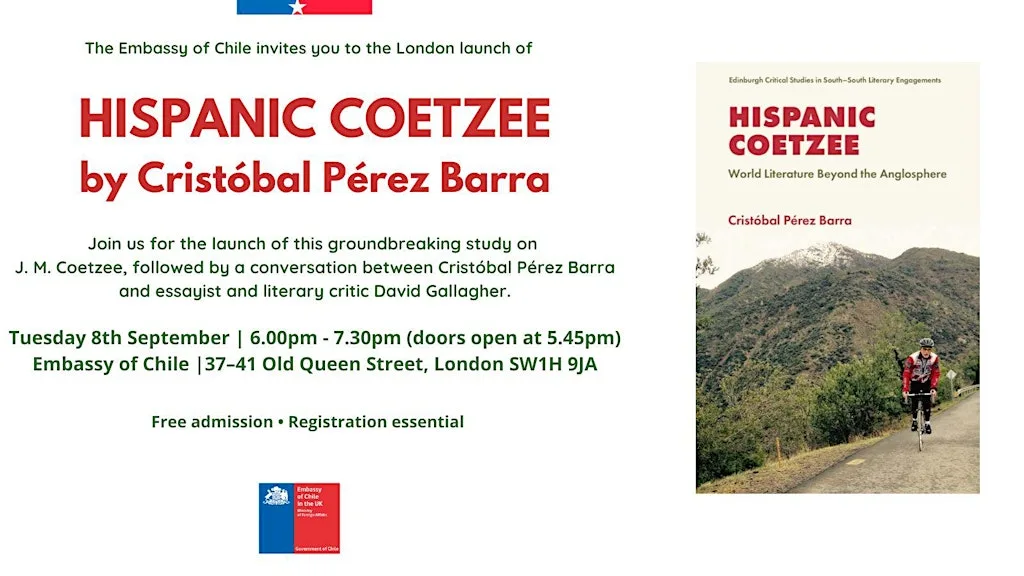 Book Launch: Hispanic Coetzee at Embassy of Chile