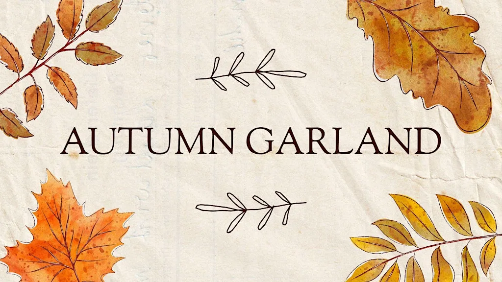 Autumn Garland at Killearn Village Hall