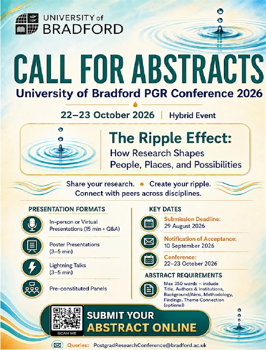 University of Bradford PGR Conference 2026 at University of Bradford