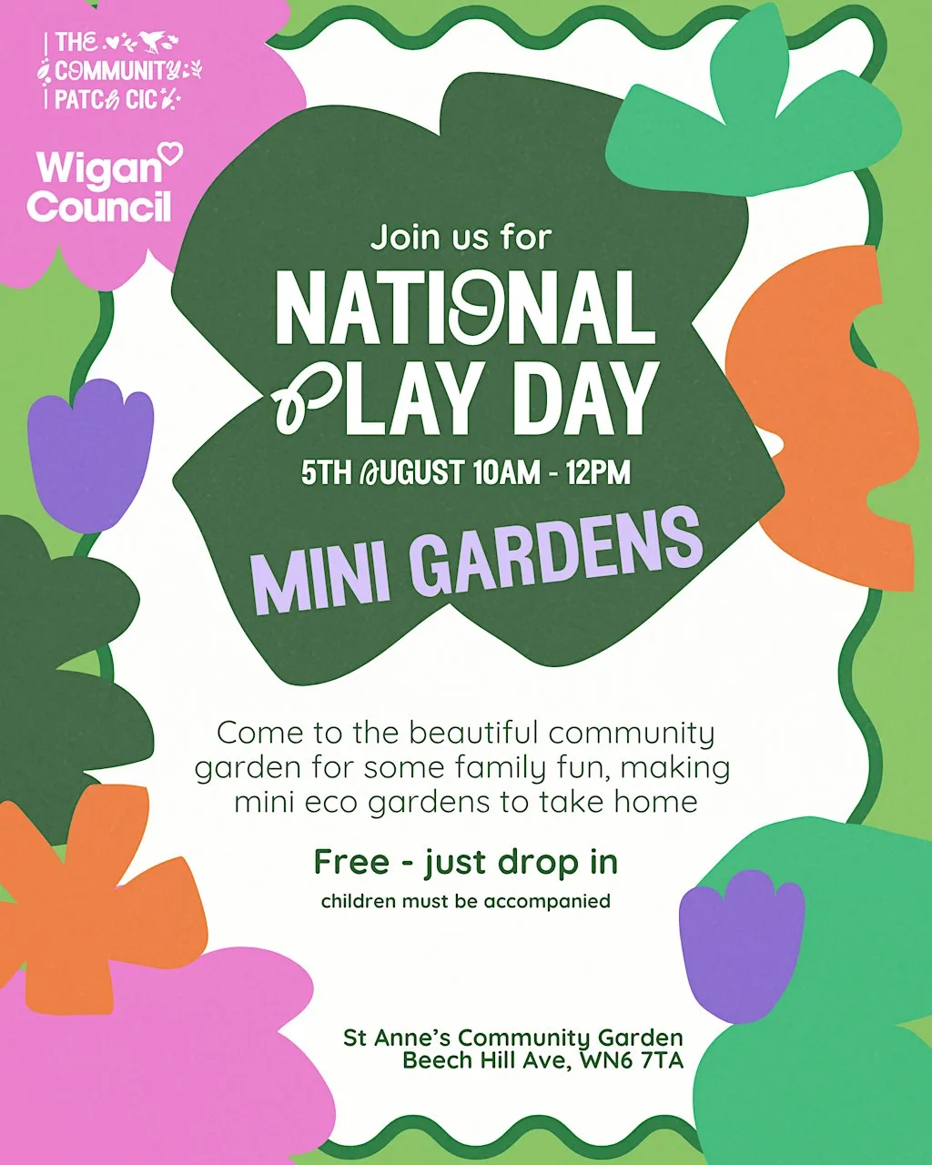 Make a Mini Garden - Play Day at Saint Anne's Community Centre