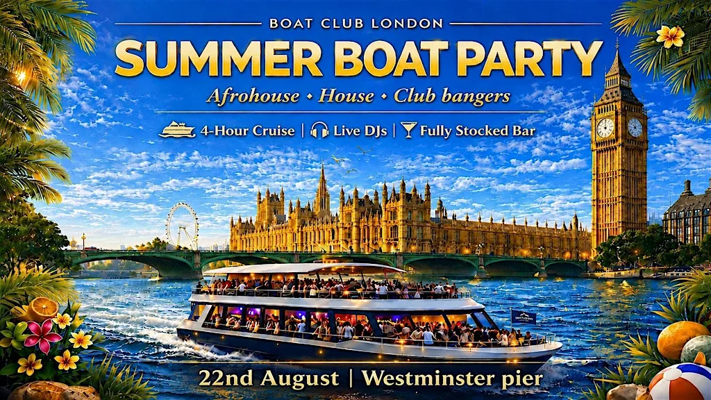 London's Hottest Summer Boat Party - 22nd August