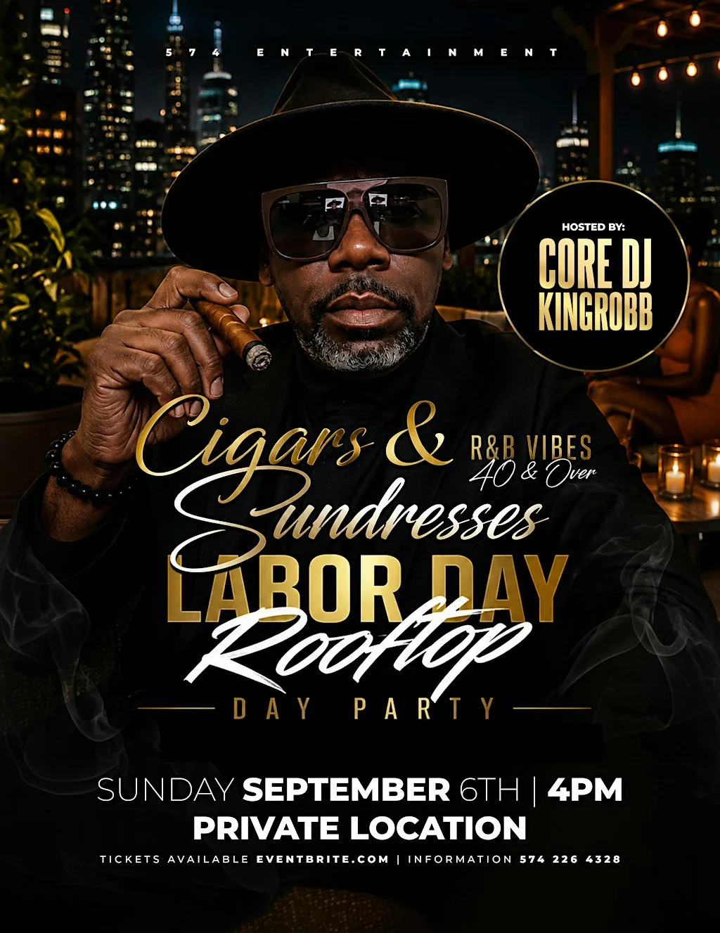 Core Dj King Robb Labor Day Cigars & Sun Dress Roof Top Party