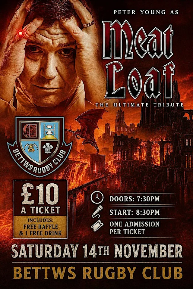 Meatloaf Tribute at Bettws Rugby Club