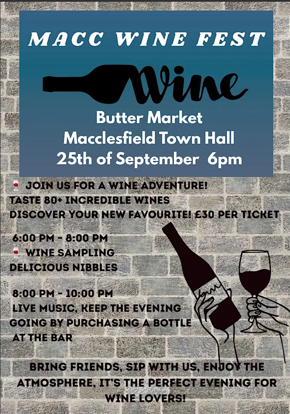 MACC WINE FEST at Macclesfield Town Hall