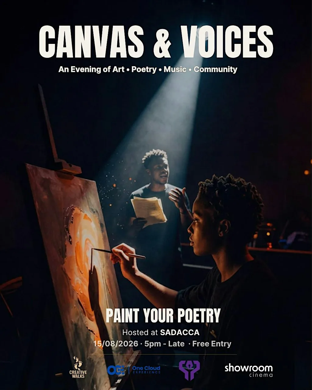 Canvas & Voice: Paint Your Poetry at SADACCA (Sheffield And District African Caribbean Community Association)