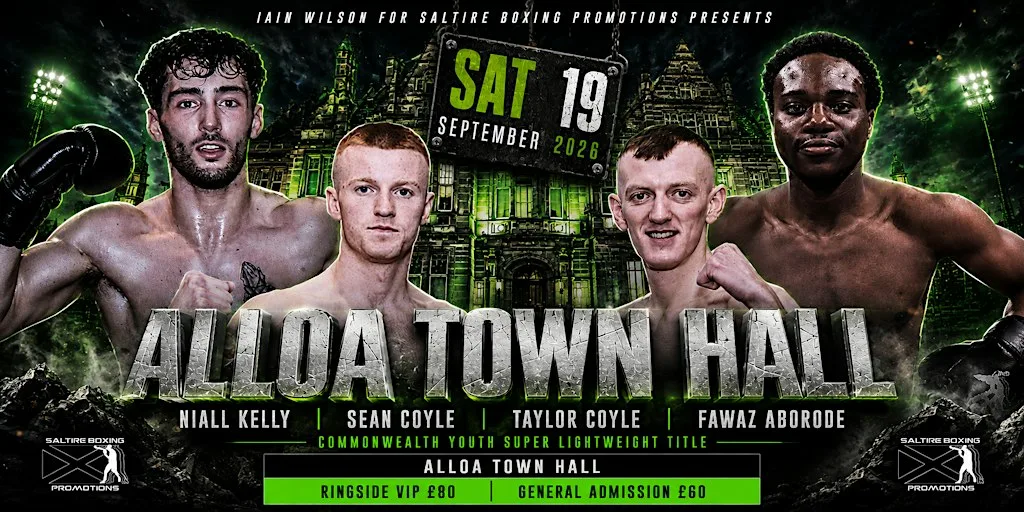 Professional Boxing at Alloa Town Hall at Alloa Town Hall