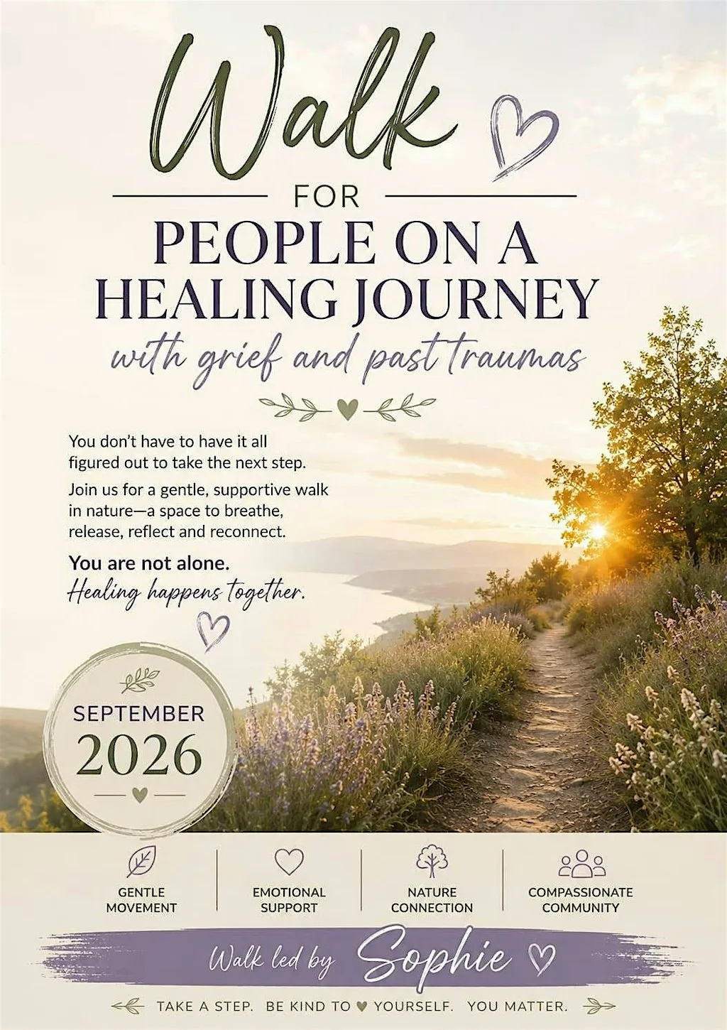 All welcome walk for people on a healing journey - led by Sophie Brown at Lord's Wood, Pensford