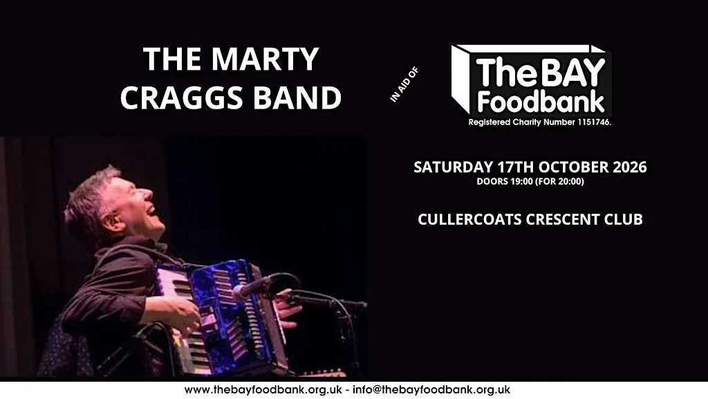 The Marty Craggs Band- In Aid Of The Bay Foodbank at Cullercoats Cresent Club & Institute Ltd