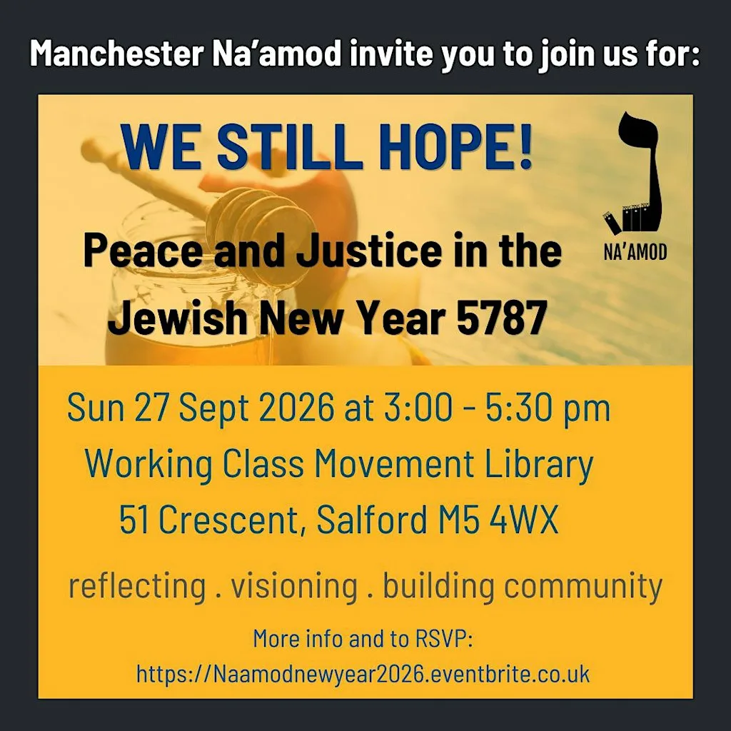 New Year, We Still Hope: Peace and Justice in the Jewish New Year 5787 at Working Class Movement Library