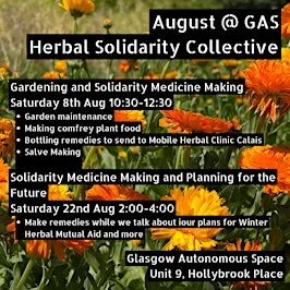 Herbal Solidarity Collective – Community Herbalism and Gardening Gatherings at Glasgow Autonomous Space