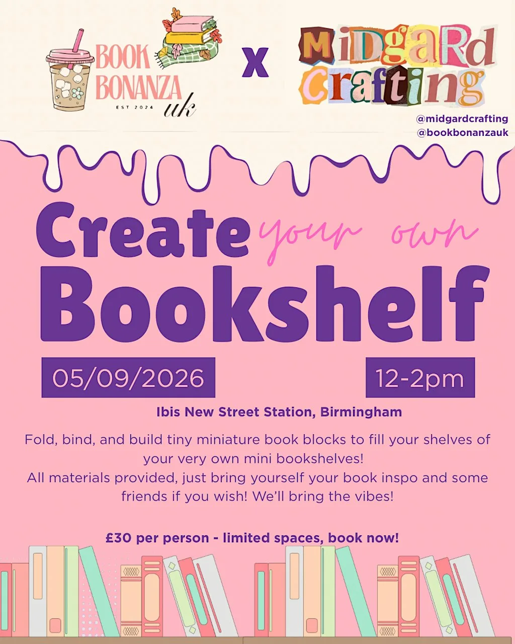 Book Bonanza X Midgard Crafting - Bookish Craft Night