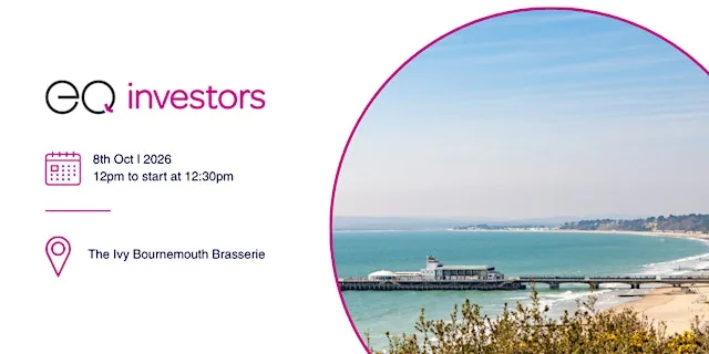 EQ Investors: Live & On Tour - Bournemouth at The Ivy Bournemouth Brasserie