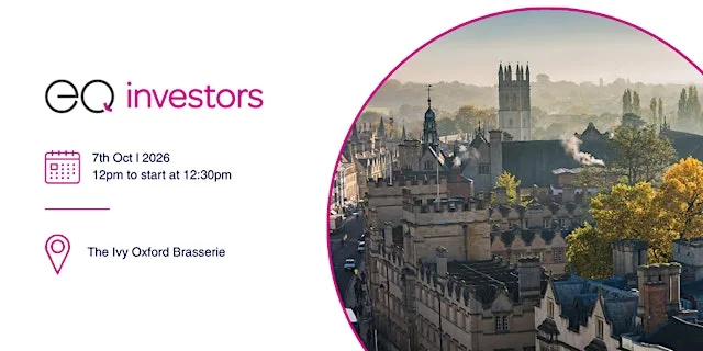 EQ Investors: Live & On Tour - Oxford at The Ivy Oxford Brasserie