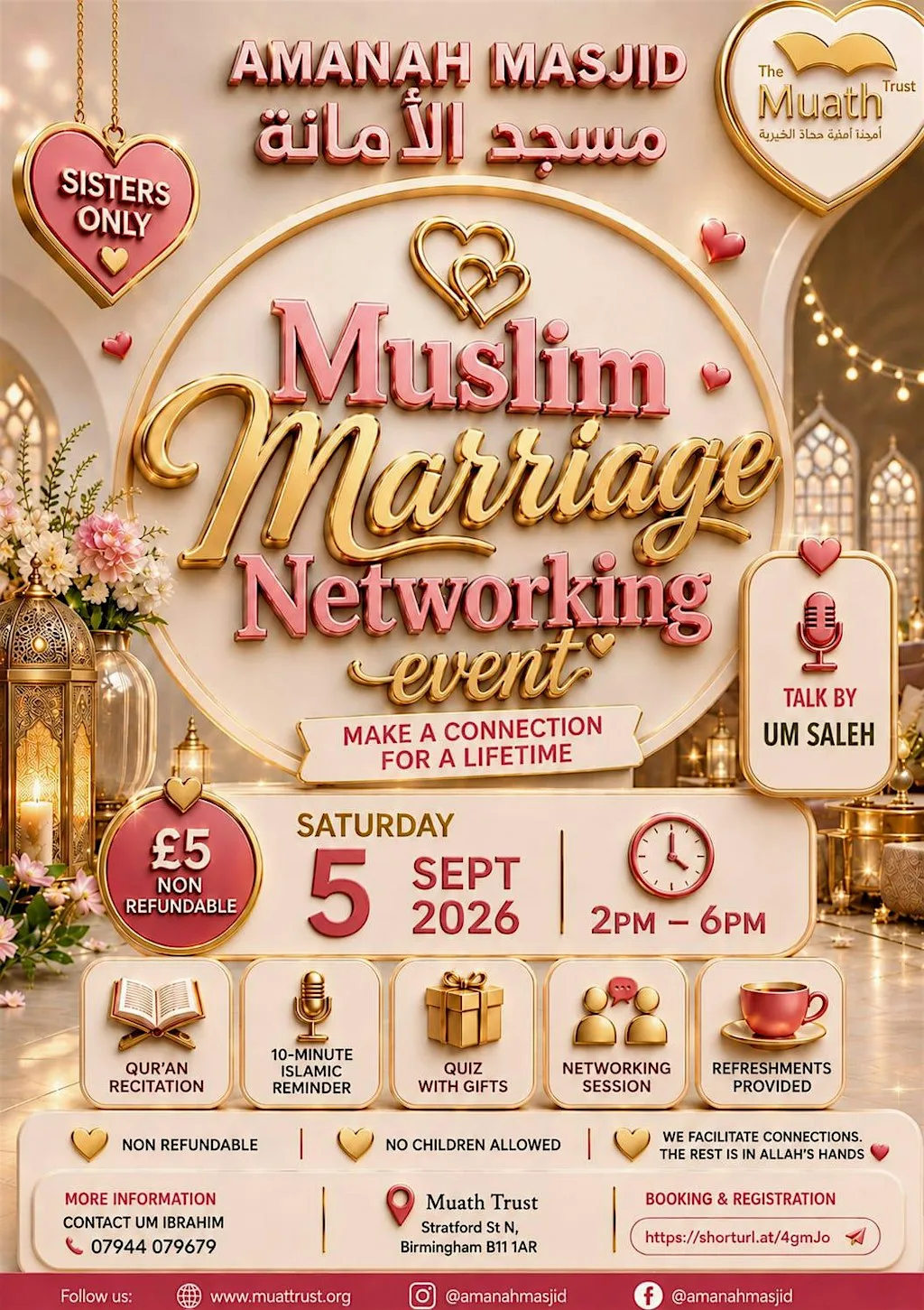 Amanah Masjid Muslim Marriage Networking event