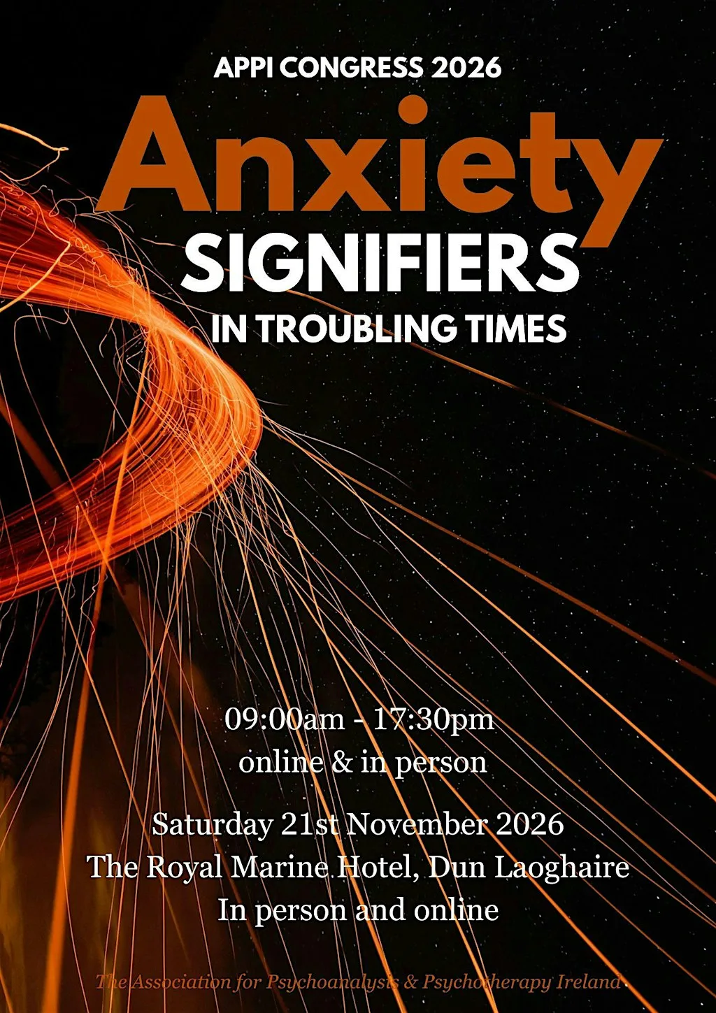 Anxiety Signifiers in Troubling Times - in-person and on-line