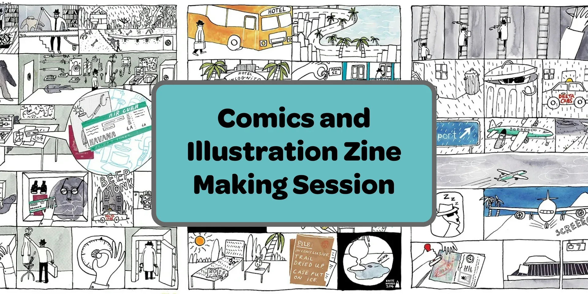 Comics and illustration zine making session for children aged 7-12