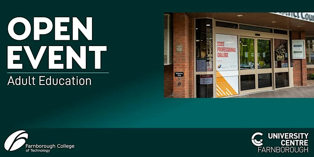 Adult Education Open Event -16th June 2027 at Farnborough College of Technology