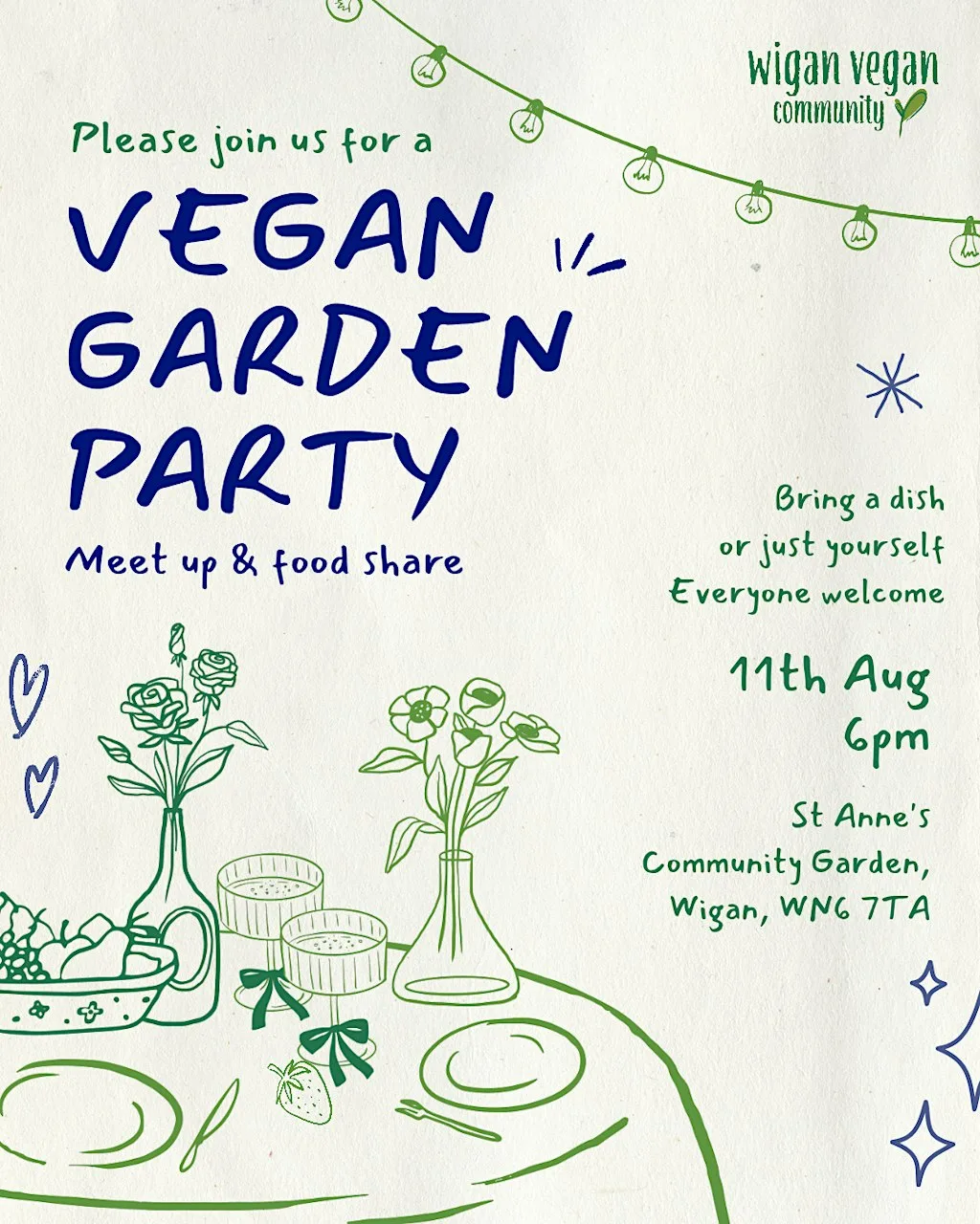 Vegan Garden Party at Saint Anne's Community Centre