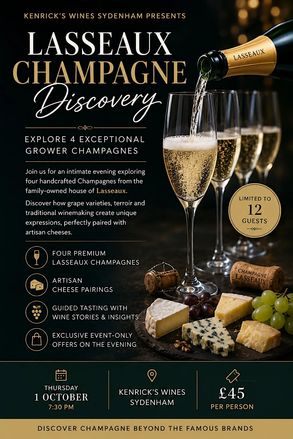 Lasseaux Champagne Discovery at Kenrick's Wine Merchant