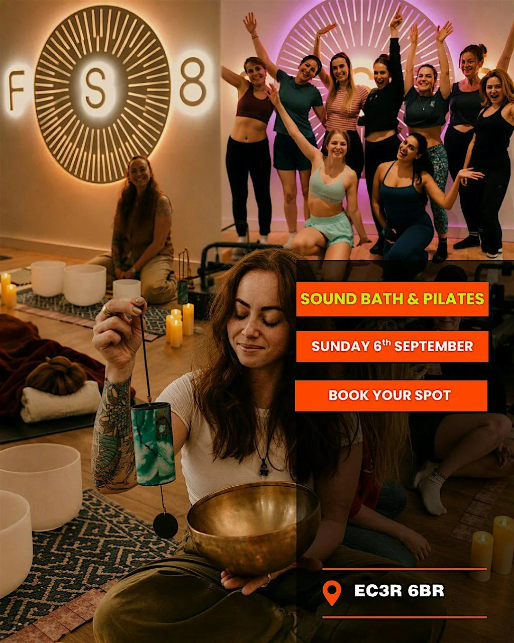 Sound Bath & Pilates at FS8 Monument