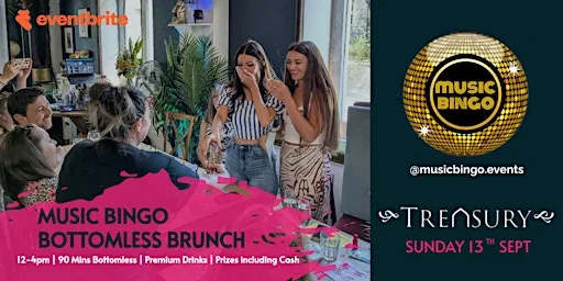 Music Bingo Bottomless brunch at The Treasury Cafe-Bar-Restaurant