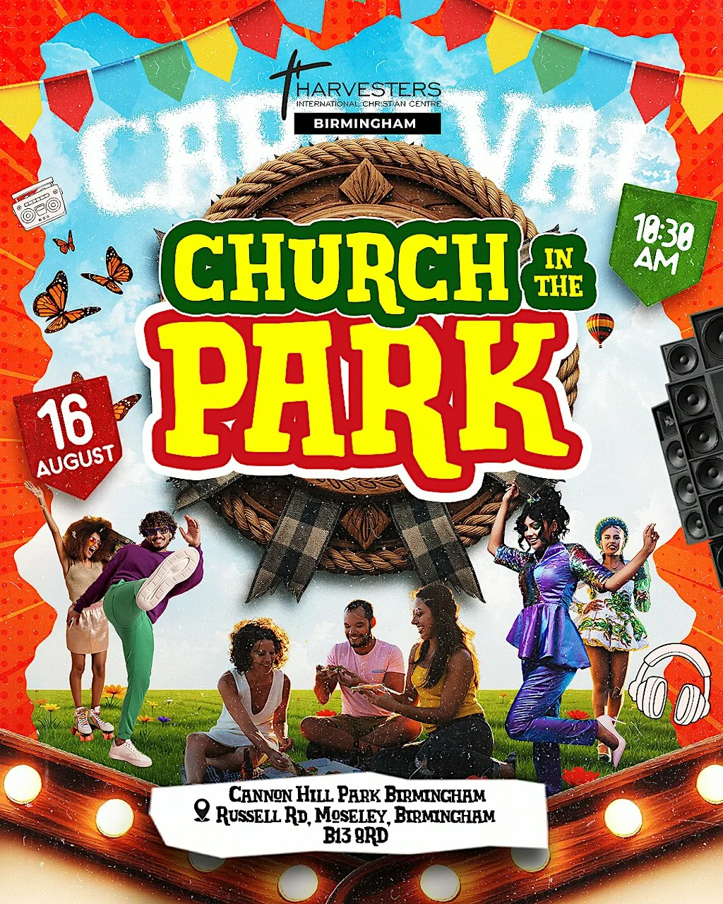 Church in the park at Cannon Hill Park