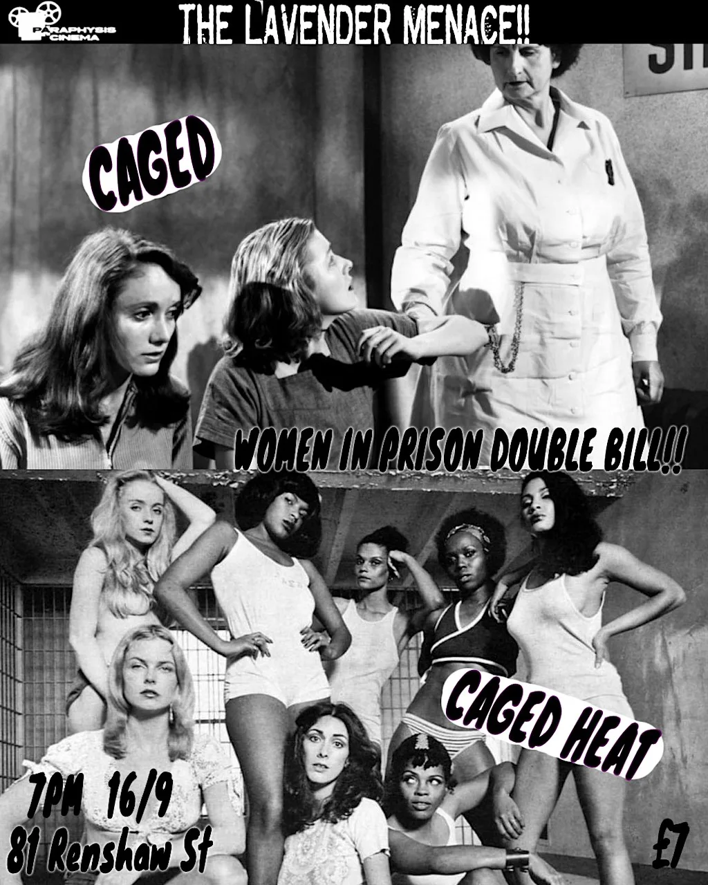 CAGED (1950) + CAGED HEAT (1974)