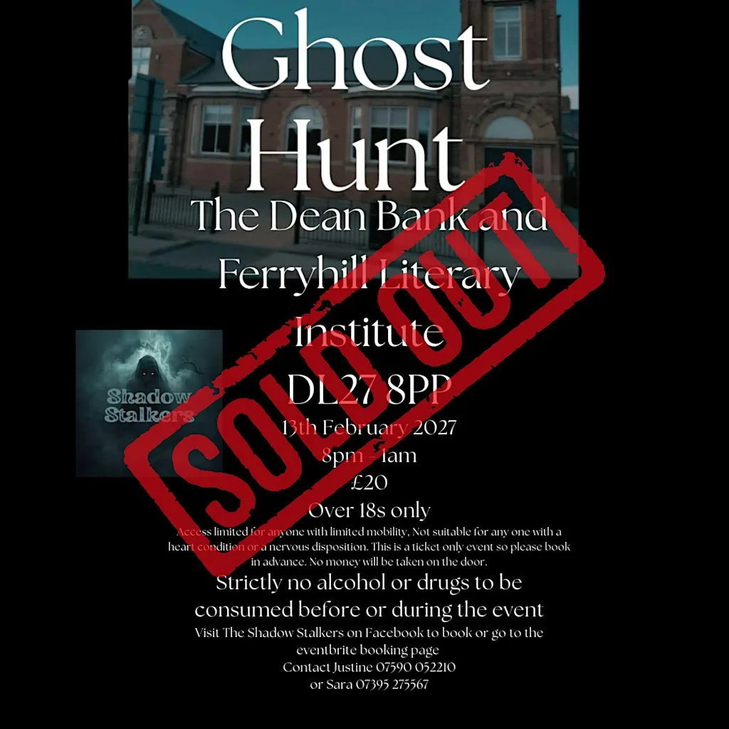 Deanbank Institute Ferryhill with the Shadow Stalkers - 13th February 2027