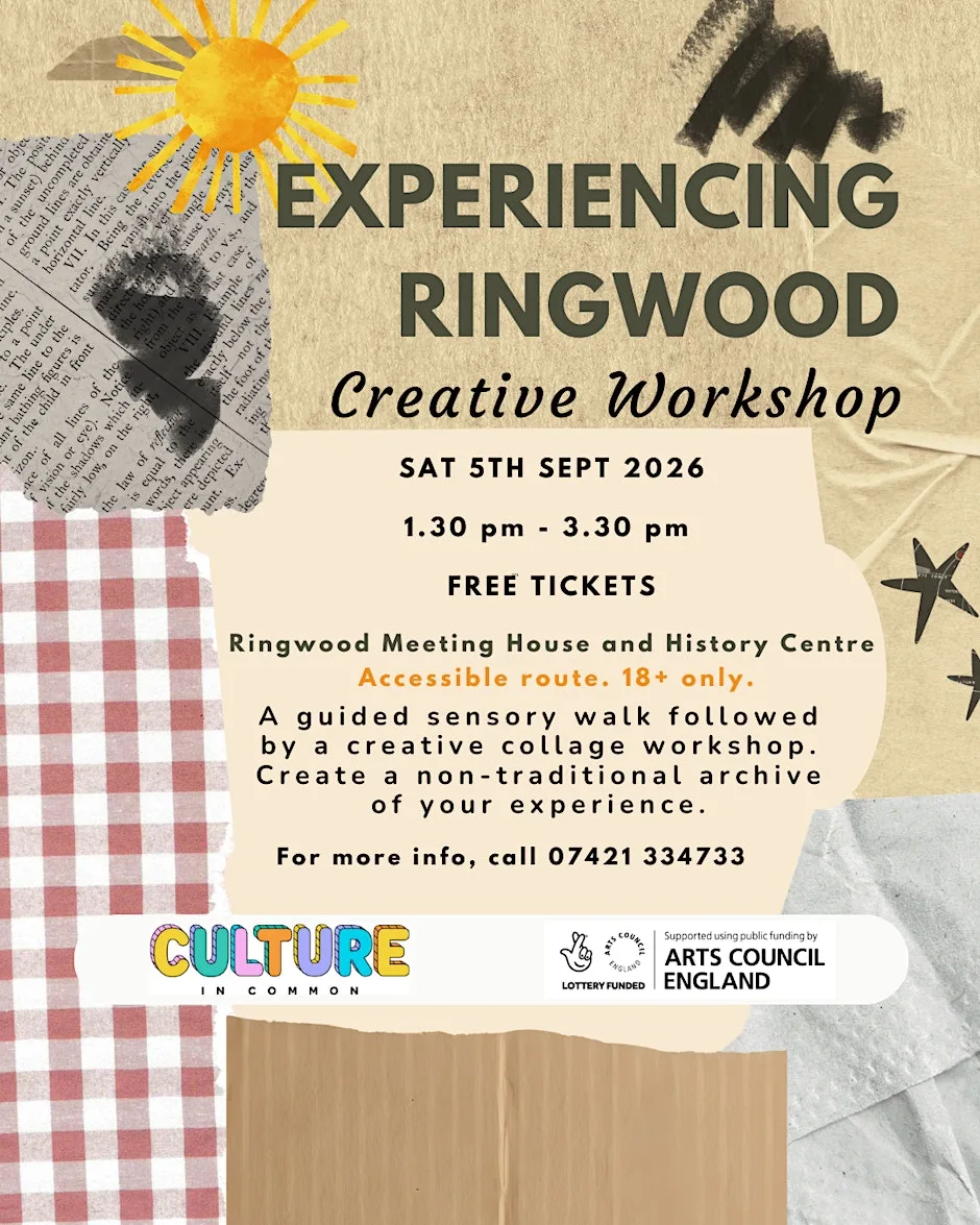 Experiencing Ringwood - Creative Workshop at Ringwood Meeting House & History Centre