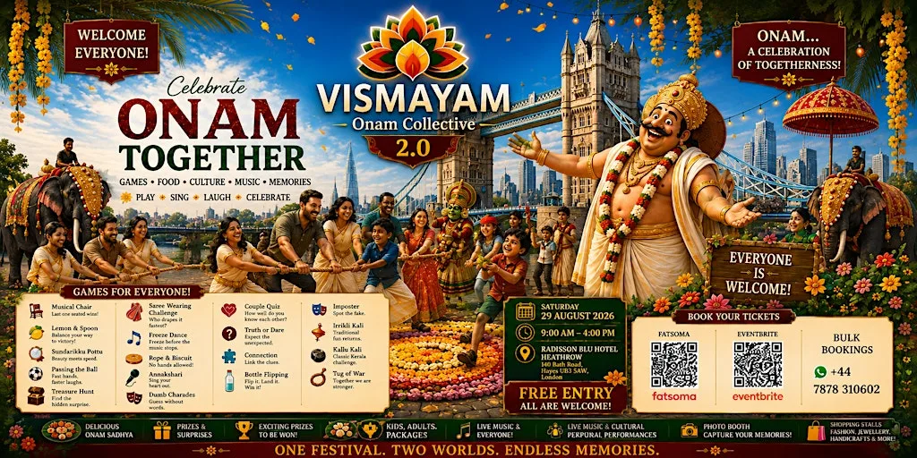 Vismayam 2.0 at Radisson Blu Hotel, London Heathrow