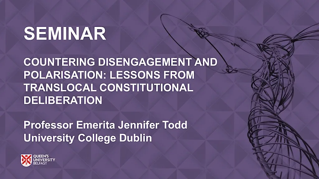Countering disengagement and polarisation at Senate Room, Queen's University Belfast