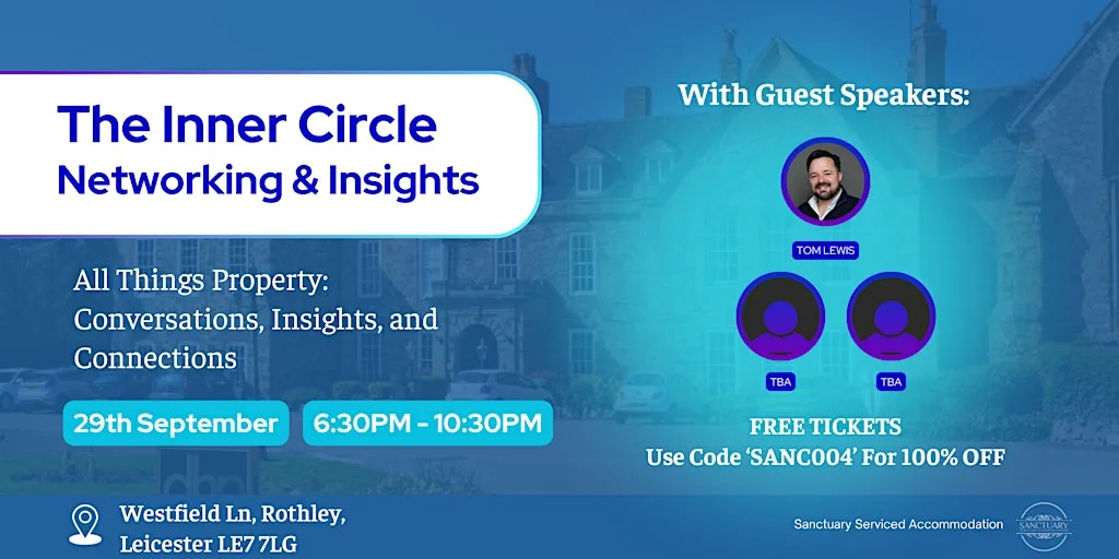 The Inner Circle - Property Networking Event - September 29th at Rothley Court Hotel