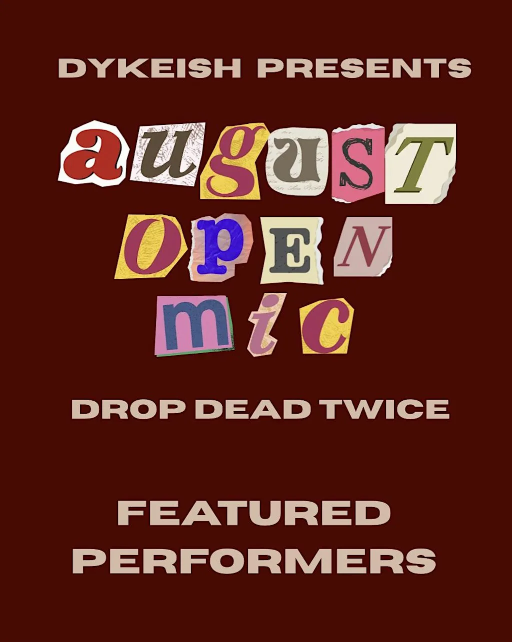 DYKEish August Open Mic