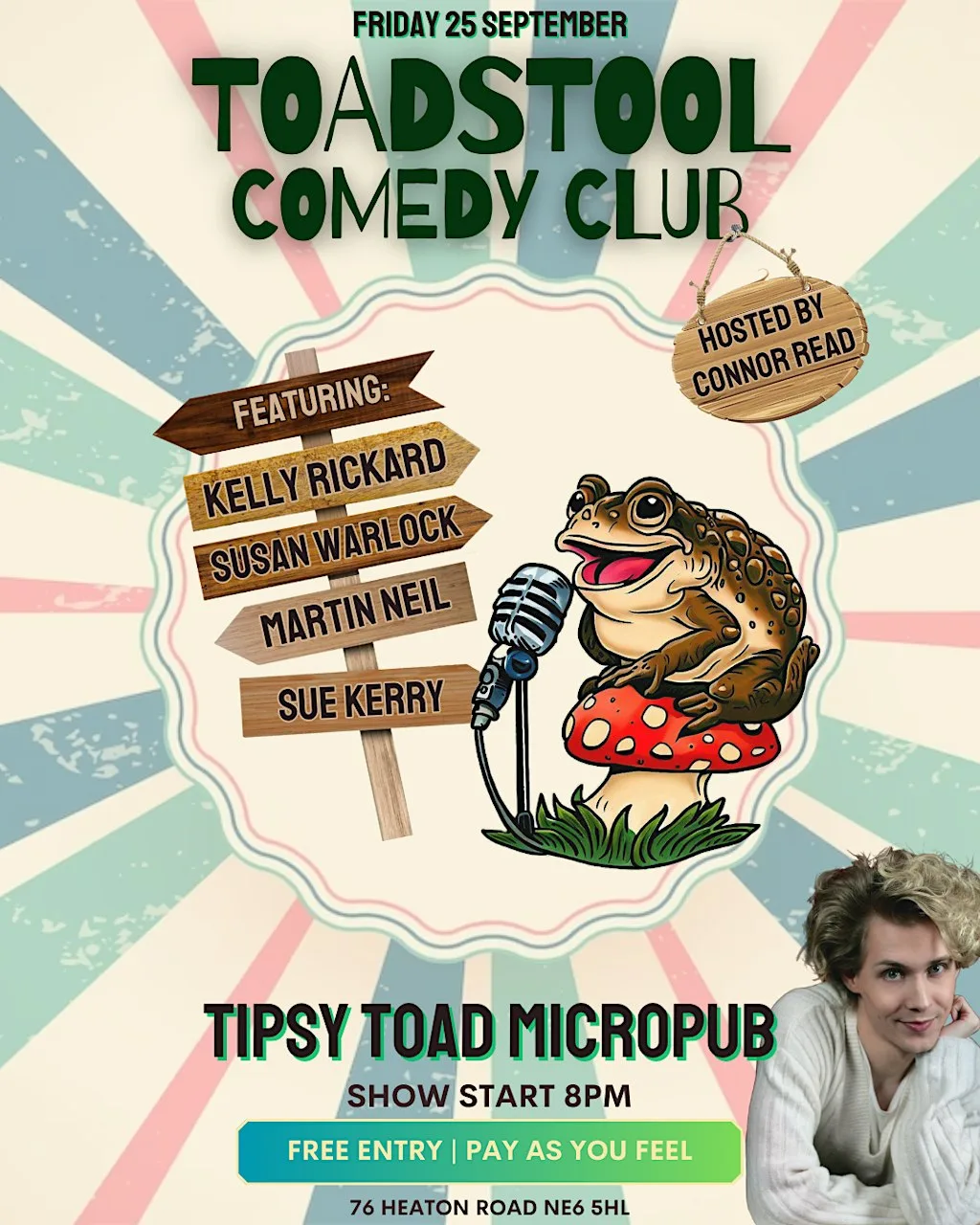 September Toadstool Comedy Club at Tipsy Toad Micropub